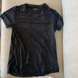 Lot of 3 Athleta XS tees- white, black, blue
